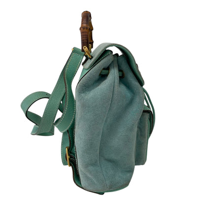 Bamboo Green Suede Backpack