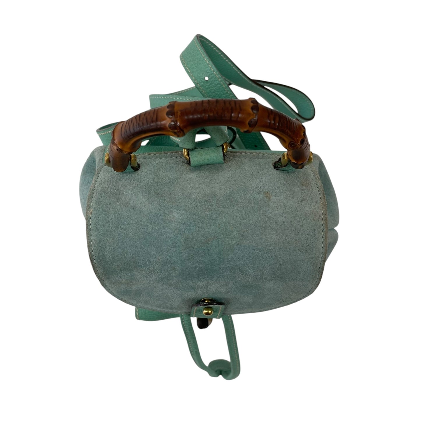 Bamboo Green Suede Backpack