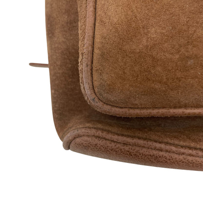 Bamboo Brown Suede Backpack