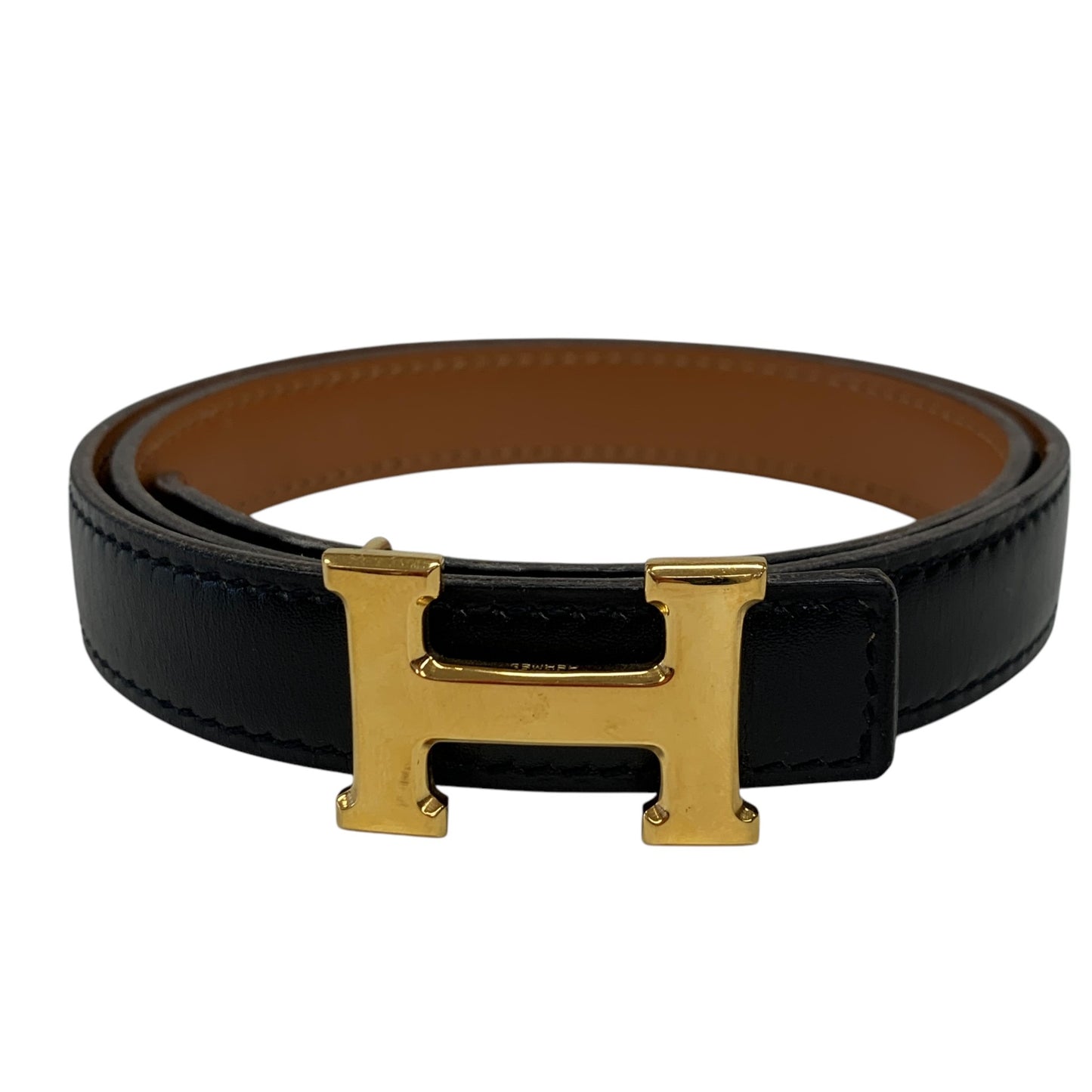 Constance H Black Leather Belt