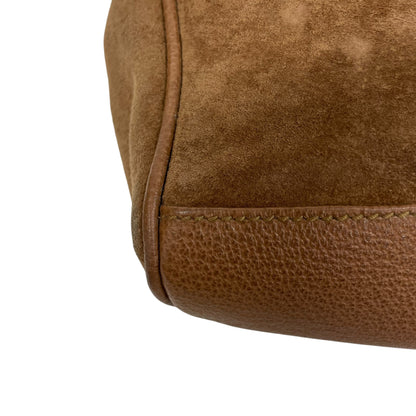 Bamboo Suede Crossbody Bag