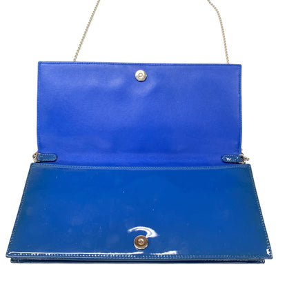Cannage Patent Leather Wallet on Chain