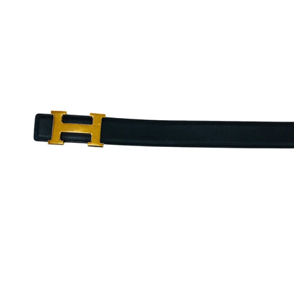 Constance H Black Leather Belt