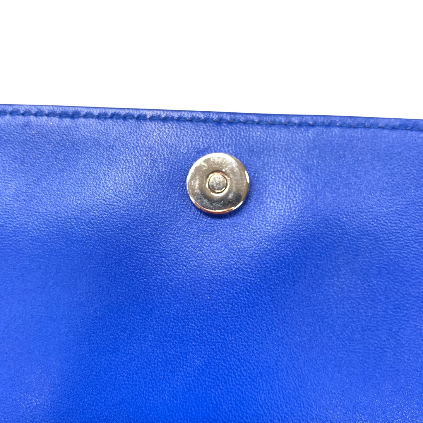 Cannage Patent Leather Wallet on Chain