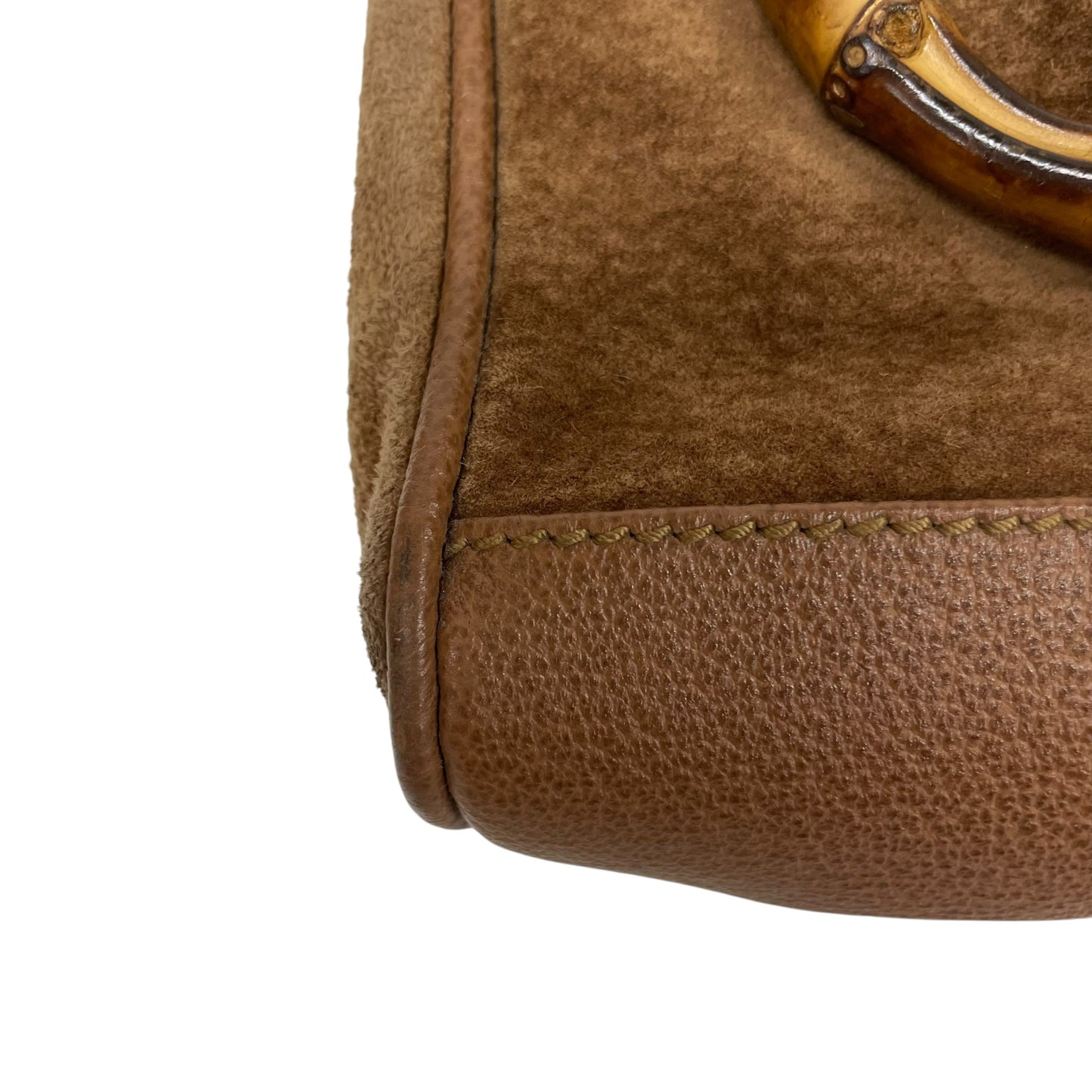 Bamboo Suede Crossbody Bag