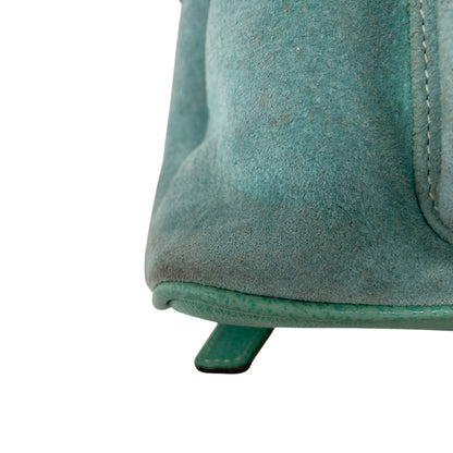 Bamboo Green Suede Backpack