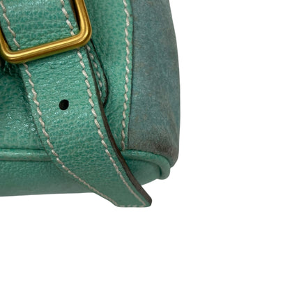 Bamboo Green Suede Backpack