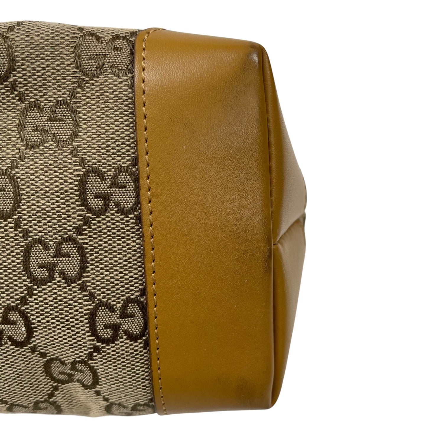 GG Canvas Sherry Line Leather Pocket Tote