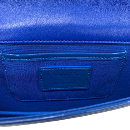 Cannage Patent Leather Wallet on Chain