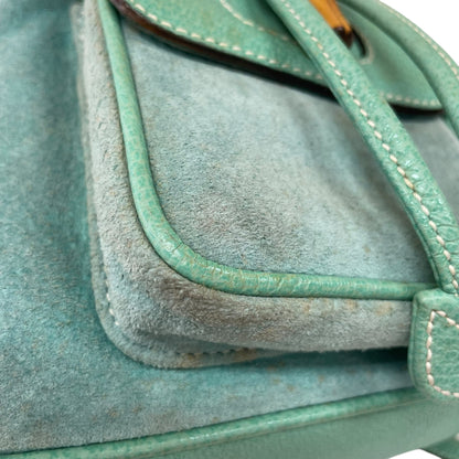 Bamboo Green Suede Backpack