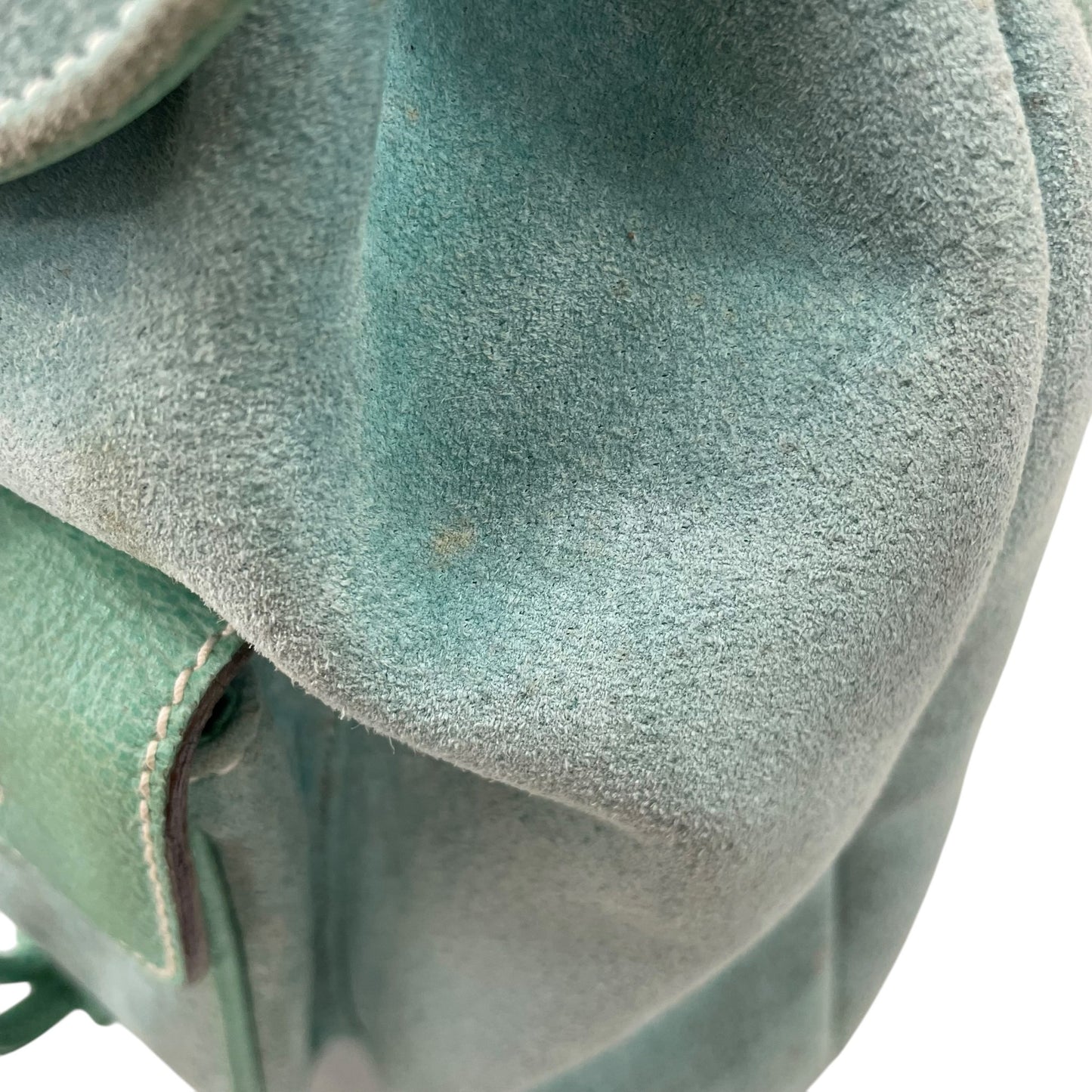 Bamboo Green Suede Backpack