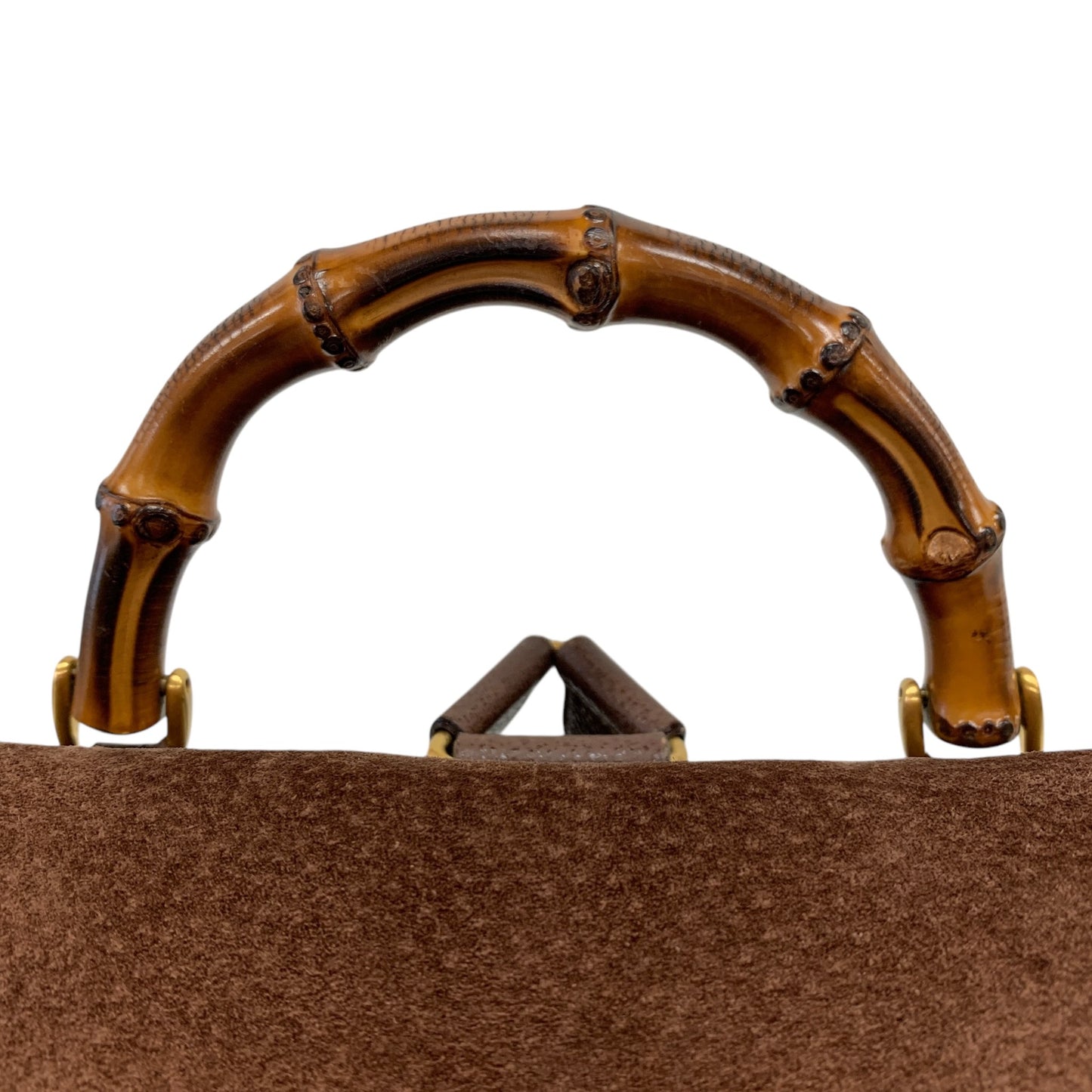 Bamboo Brown Suede Backpack