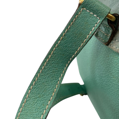 Bamboo Green Suede Backpack