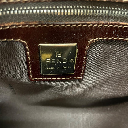 FF Logo Brown Corduroy Tote